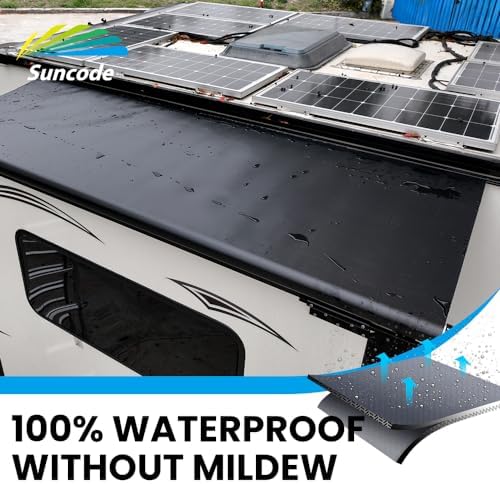 Suncode RV Slide Topper Awning Black RV Slide-Out Protection Slideout Cover Connect Design for RVs, Travel Trailers, 5th Wheels, and Motorhomes 13'7" (13'1" Fabric) - 3