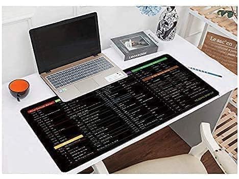 Image of KPS Shortcut Key Keyboard Pad | Mouse Pad | Anti Slip Desk Pad | Desk Mat for Office /Home | Keyboard /PC /Computer Mat | Gaming /Writing /Typing Extended Pad (Pack of 1,Multicolor)