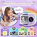 Rongta Instant Print Camera for Kids, Children Portable Photo Printer for Birthday Gifts, Kids Toys, 2.4 Inch Screen Kid Digital Camera for Girls Boys Age 3 4 5 6 7 8 9 10 (Purple)