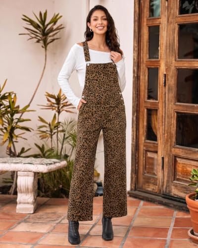 luvamia Women's Leopard Denim Overalls - 21.59- 25.79 w/ Code + 40% Off Code VYCS2AWE - image 2