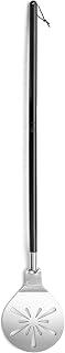 Joyfair Pizza Shovel Perforated 8 cm Stainless Steel Round Metal 89 cm Removable Long Handle Easy Clean for Homemade Pizza Bread Cake