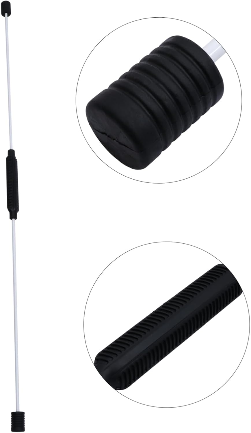 1Pc Elastic Fitness Stick Handheld Yoga Vibration Bar for Pilates and Home Workout for Resistance Training and Flexibility Exercises