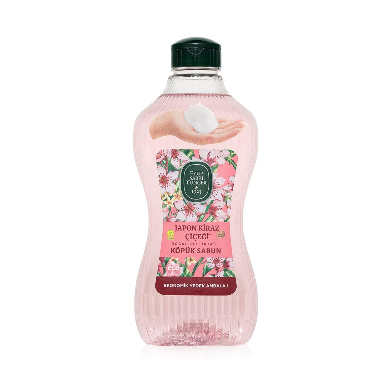 Eyüp Sabri Tuncer Doğal Zeytinyağlı Köpük Sabun Japon Kiraz Çiçeği 1,5 Litre Pet Şişe