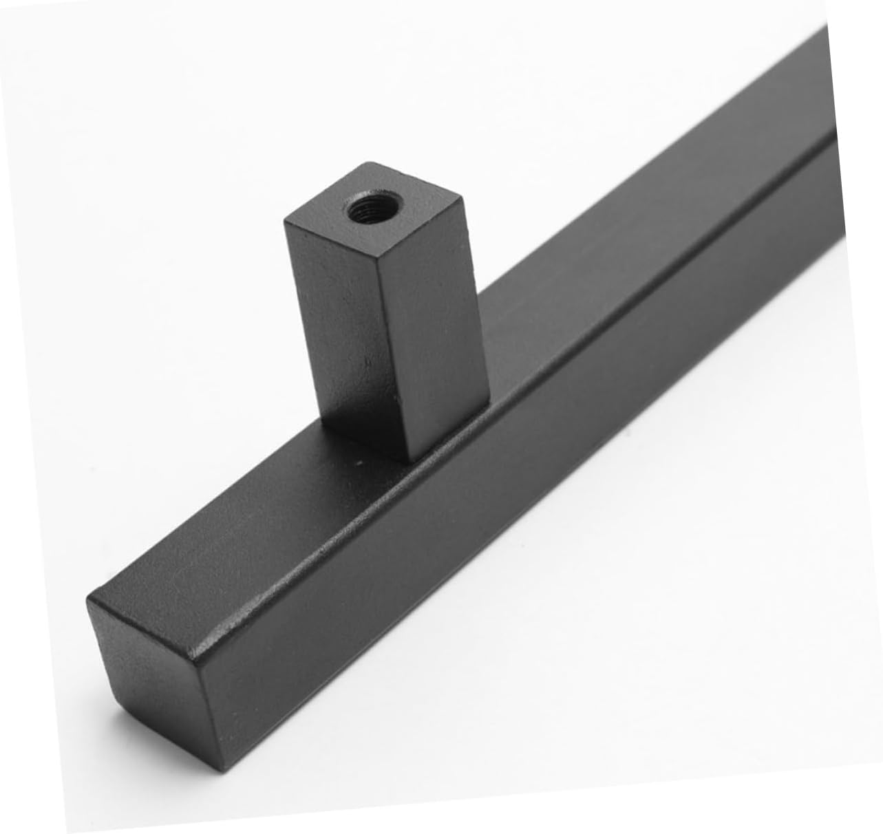 Veemoon Carbon Steel Barn Gate Handle Heavy-Duty Security Door Grip Black Finish for Barn Doors and Granary Use Sturdy Metal Pull Handle 1-Pack