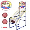 Junior Arcade Basketbal Game Set, Indoor Outdoor Basketball Tribune met Basketball Hoop, Net, Backboard, Pomp, Basketbal…