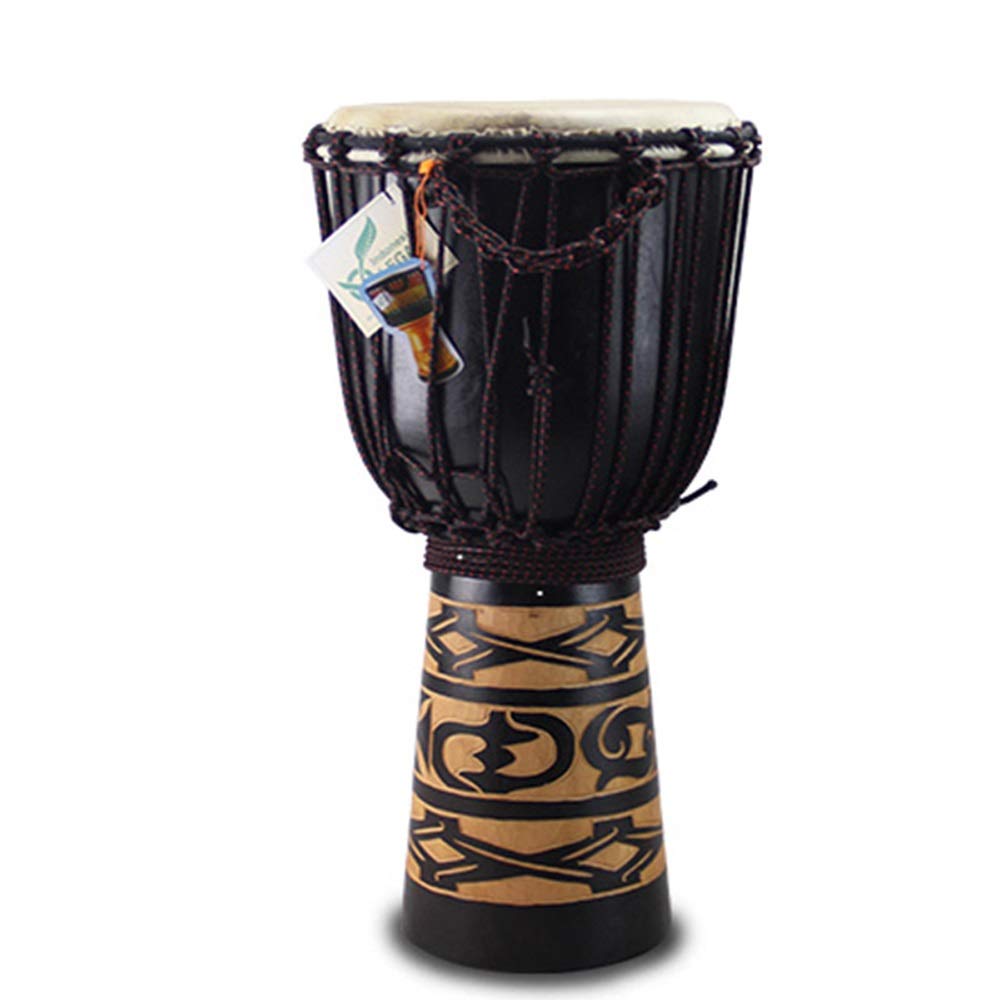Djembé 40cm Artisanat équitable - Tambour Africain Bongo | Son Authentique Bois Acajou