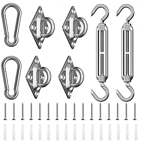 Kit di Fissaggio per Vela Parasole Acciaio