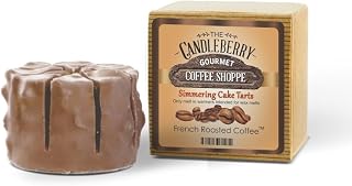 Candleberry Coffee Scented Candle Melts | Best Wax Melts for Candle Warmers | Scented Melts | Cake Simmering Tart Melt | Coffee Shoppe Melts (French Roasted Coffee)