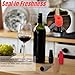 4 PCS Wine Stopper, Soft Silicone Wine Corks Reusable Wine Stoppers for Wine Bottles Beer Beverage Champagne Bottle Sealer to Keep Wine Fresh