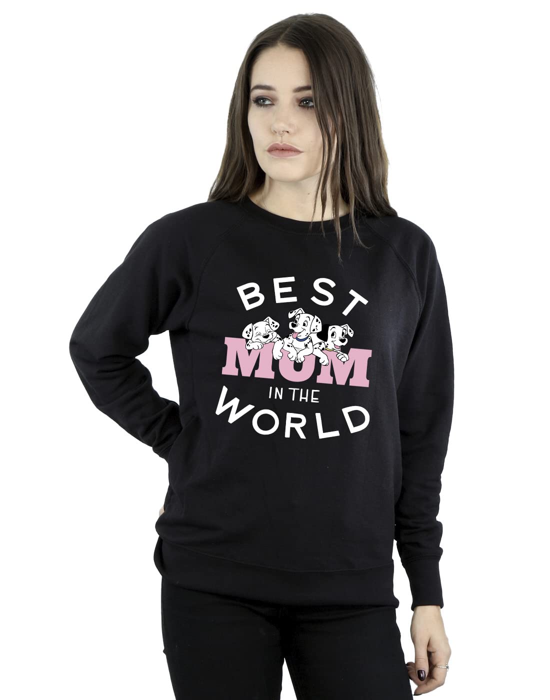 Disney 101 Dalmatians Best Mum In The World Sweatshirt - Black - Size S