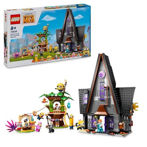 LEGO GRU 4: Mi Villano Favorito Minions y Mansión Familiar de GRU, Casa de Juguete para Construir con Figuras de Personajes de la Película, Regalo para Niños y Niñas de 8 Años o Más 75583 LEGO GRU 4: Mi Villano Favorito Minions y Mansión Familiar de GRU, Casa de Juguete para Construir con Figuras de Personajes de la Película, Regalo para Niños y Niñas de 8 Años o Más 75583