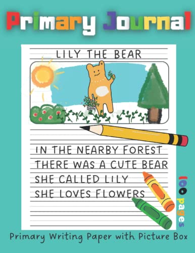 Primary Writing Paper with Picture Box: handwriting practice paper notebook for kids, kids handwriting & drawing story journal,write, draw, and create their very own creative stories image 2