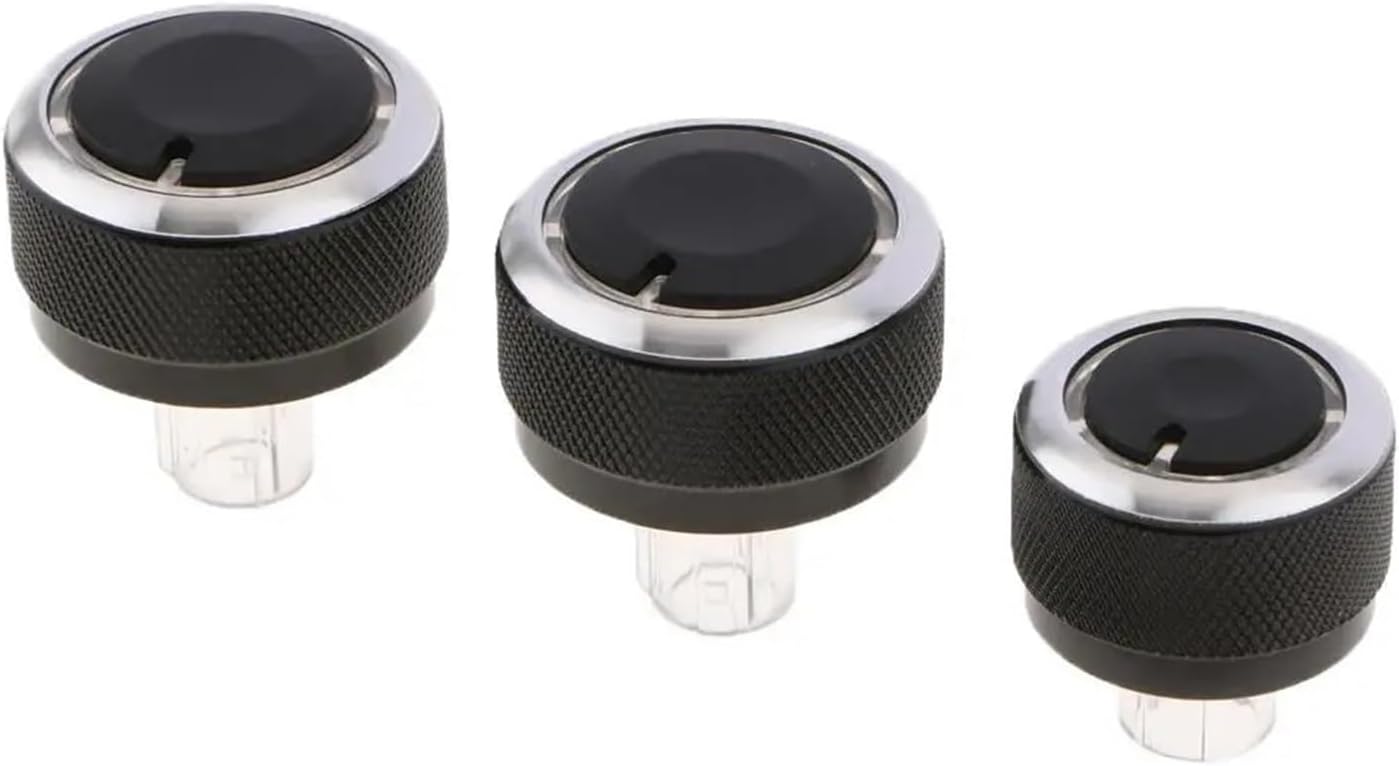 Compatible With Volkswagen Interior Upgrade Plastic Air Conditioning Knob Universal AC Heater Controller 3 Pcs