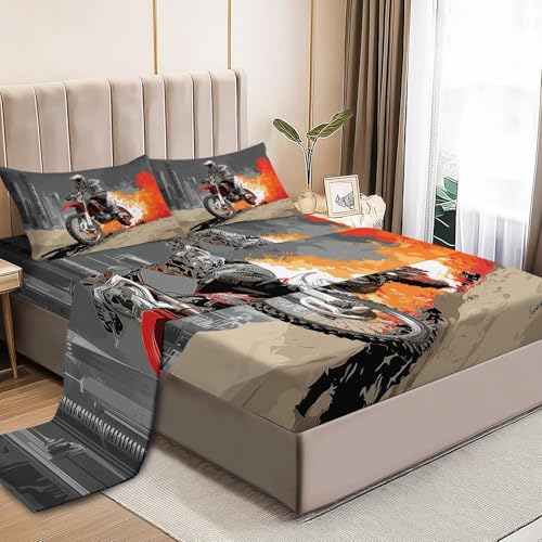 Full Sheet Set - 4 Pieces Edgy Chic City Motocross