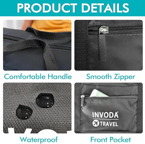 Travel Tote Bag for Men & Women – Airplane-Friendly Personal Item Bag (18x14x8 Inches) – Durable Carry-On Duffel for Spirit & Frontier Airlines – Weekend Overnight Luggage, Gym, Beach, Hospital Bag4