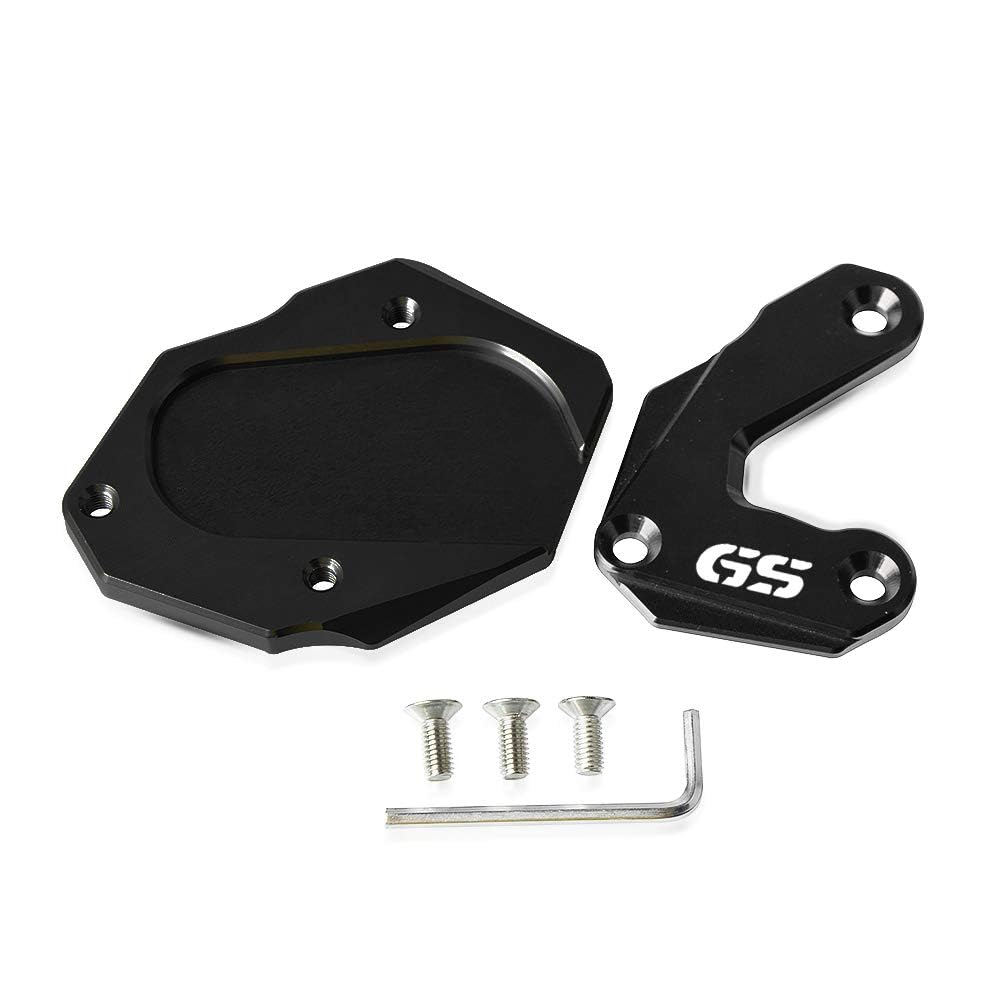 R1250GS 2023 Cavalletto Laterale Estensione CNC Alluminio Kickstand per R 1250 GS 2018-2023 1200 GS LC Rallye 2012-2018 (Nero)