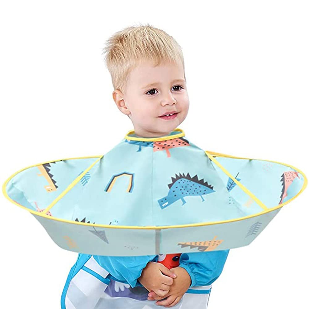 Wenrou Capa De Pelo Para Niños, Capas De Corte Peluqueria, Capa De Corte De Pelo Impermeable, Capa De Corte De Pelo Para NiñOs, Para El Hogar, Con Cierre A Presión, Para Cortar El Pelo Los Niños