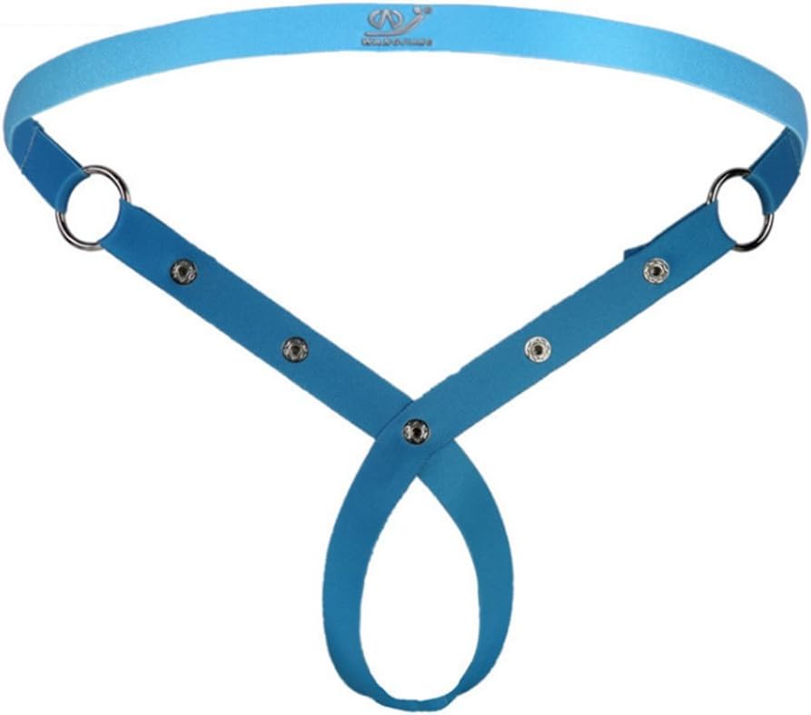 IGIG Men's C Strap G String Thongs Underwear with Ball Lifter Pouch