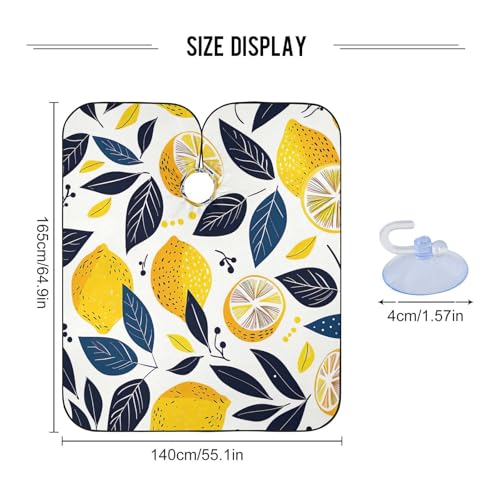 Capa para corte de cabello impermeable Qilmy 140 x 165 cm miniatura 2