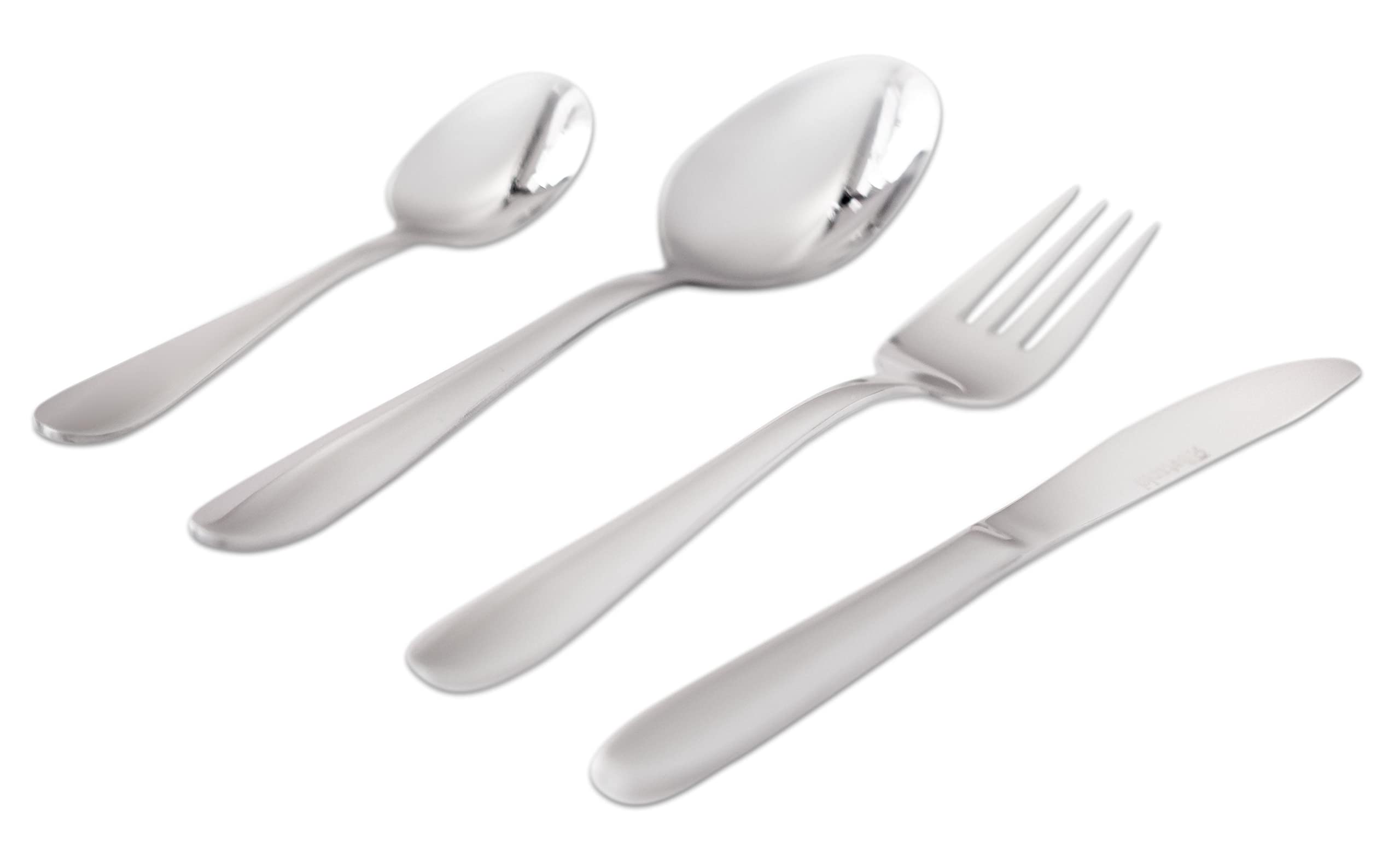Betzold Besteck-Set, 144-teilig Besteck für Gruppen, spülmaschinengeeignet rostfrei