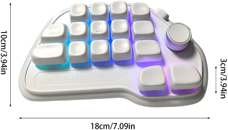 17 Key Hot Swappable Mechanical Numpad with PBT Keycaps for Laptop and Desktop
