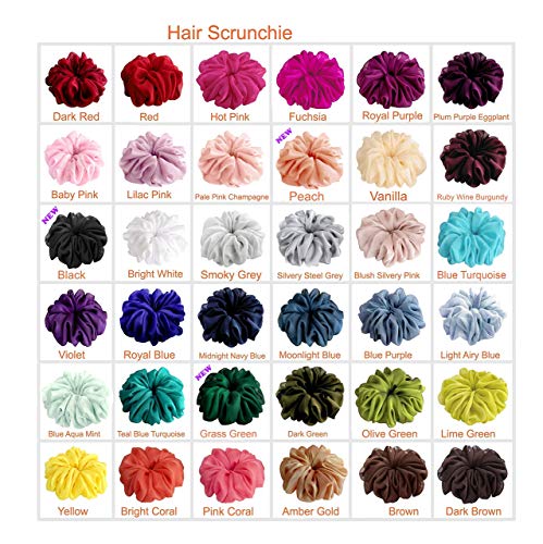 34 Color Variations Sheer Chiffon Square Neck Scarf 27"x27" Neckerchief 1950s Headscarf for Women4