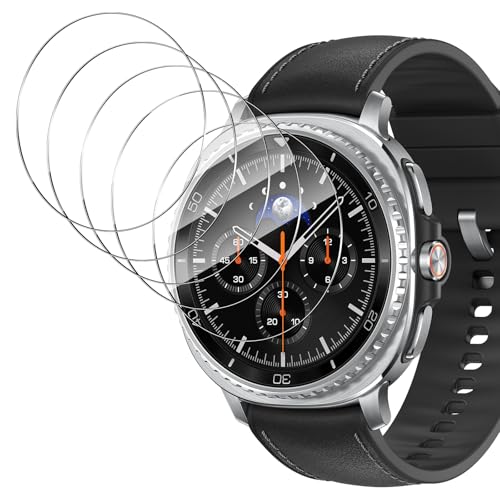 Yenwen 5 Stück Displayschutz für Samsung Galaxy Watch 8 Classic 46mm für Panzerglas, Wasserdichtes Glas Folie, Anti-Scra...