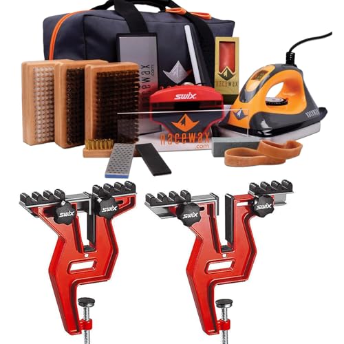 RaceWax Digital Elite Ski Snowboard Wax Tuning Kit with Snowboard Vise - (ZB-5846)