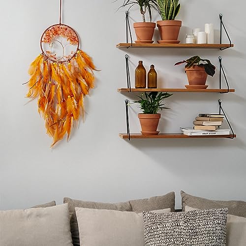 Prettyjollyfallorangetreeoflifedreamcatcherwalldecorwithhealingcrystalstonehandmadeorangefeatherdreamcatchersdecorationwallhangingbedroomroomweddingpartywishgift256 Urban Country Home Decor Pretty jolly fall orange tree of life dream catcher wall decor with healing crystal stone handmade orange feather dream catchers decoration wall hanging bedroom room wedding party wish gift 256 urban country home decor