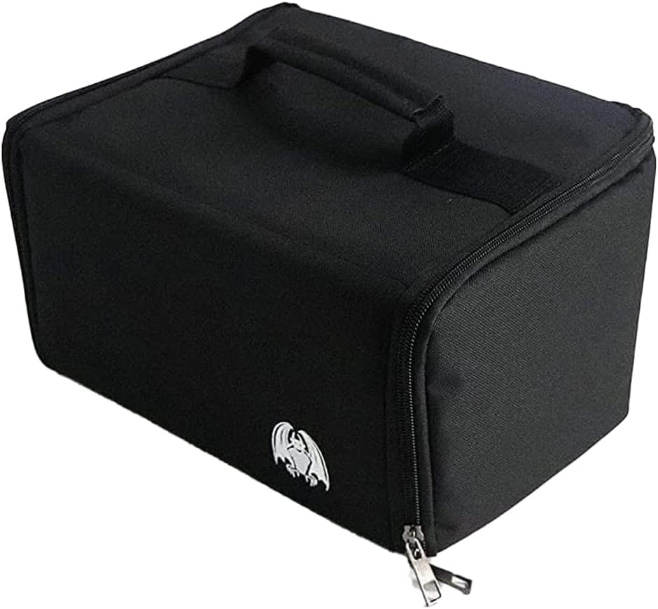 Gargoyle Miniature Carrying Case - 80 Foam Slots for 28mm Storage - DnD Case With Carry Handle - Large Pick and Pluck Layer