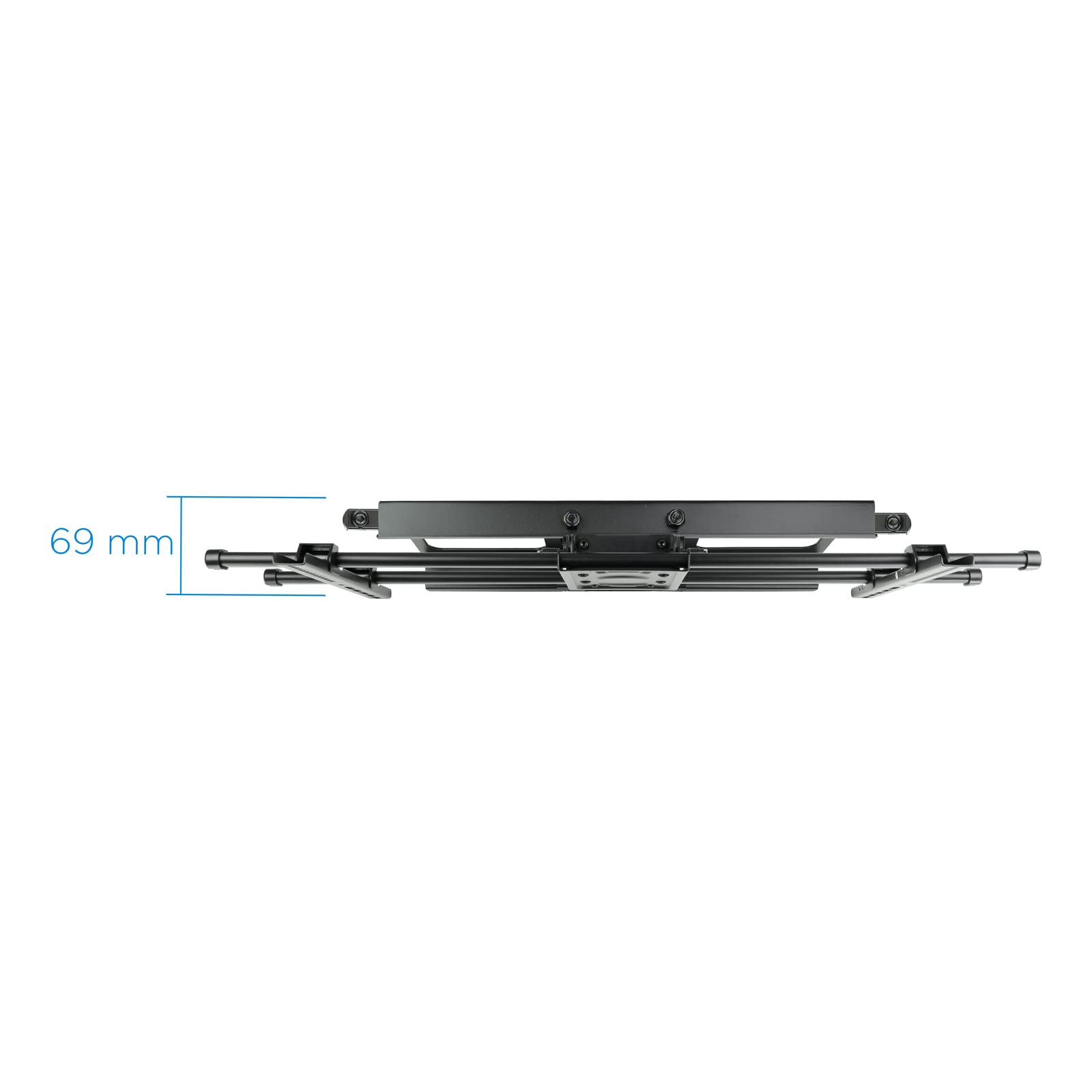 TOOQ LP3790TN-B - Supporto a parete per schermi 43" - 90", massimo 75 kg, estensibile, inclinabile, nero