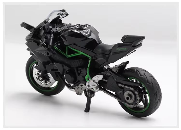 Image of Bestie toys Classicmotorcycle Diecast 1 /18 H2R Alloy Motorcycle Model Custom Diecast Model Motorcycle Best For Collection, Black