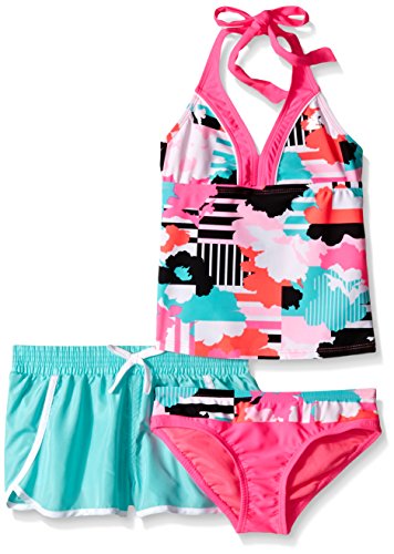 ZeroXposur Girls' Bonzai Halterkini Swimsuit with Short