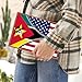 Mozambique Mozambican America Flag Printed Zipper Leather Journal for Men Women 100 Pages A5 Ruled Notebook Lined Notepad for Writing Note Taking Travel Diary for Teachers Students College