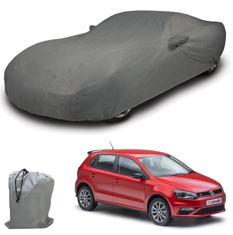 Image of ARCUATE Triple Layer Custom fit Car Body Cover for Volkswagen Polo |Top Layer Dustrproof | Middle Layer Waterproof | Bottom Layer Scratch Protection | Outdoor Indoor Fabric