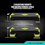 RBX Aerobic Step Platform with Non-Slip Textured Surface -2-Level Adjustable Steppers for Exercise, Compact, Lightweight, Easy-to-Store Exercise Step & Fitness Step Bench - Image 4