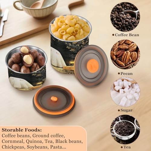 Envase para café decorativo de 500 ml con tapa miniatura 5