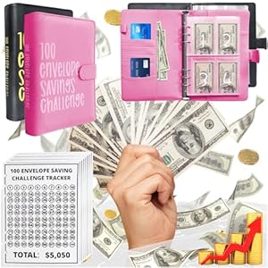 Nooydio 100 Umschläge Spar-Herausforderung Budget Binder