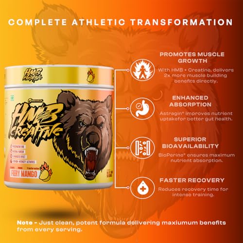 Image of HMB Creatine Monohydrate Muscle Support, Lust Melon, 400g