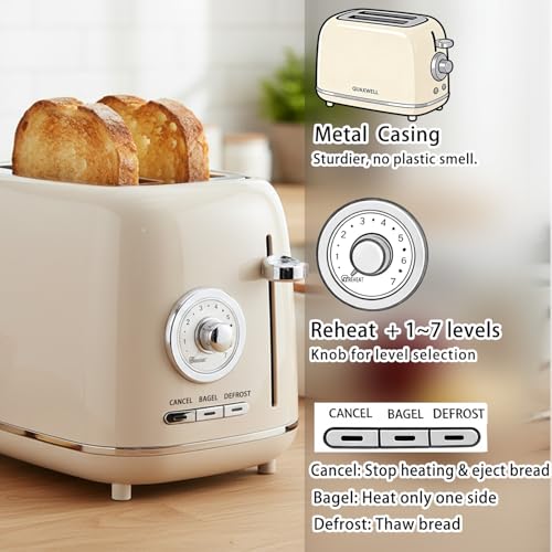 Juego Tetera Eléctrica 1.7L y Tostadora Retro miniatura 7