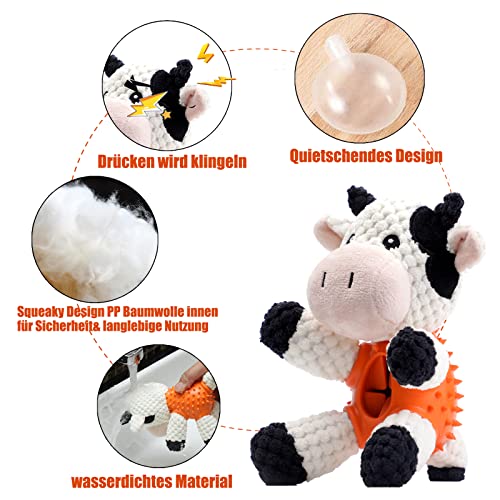 BARMI Hunde-Plüschspielzeug Hundespielzeug Quietschendes interaktives Hundespielzeug für kleine und mittelgroße Hundewelpen großer Rassen