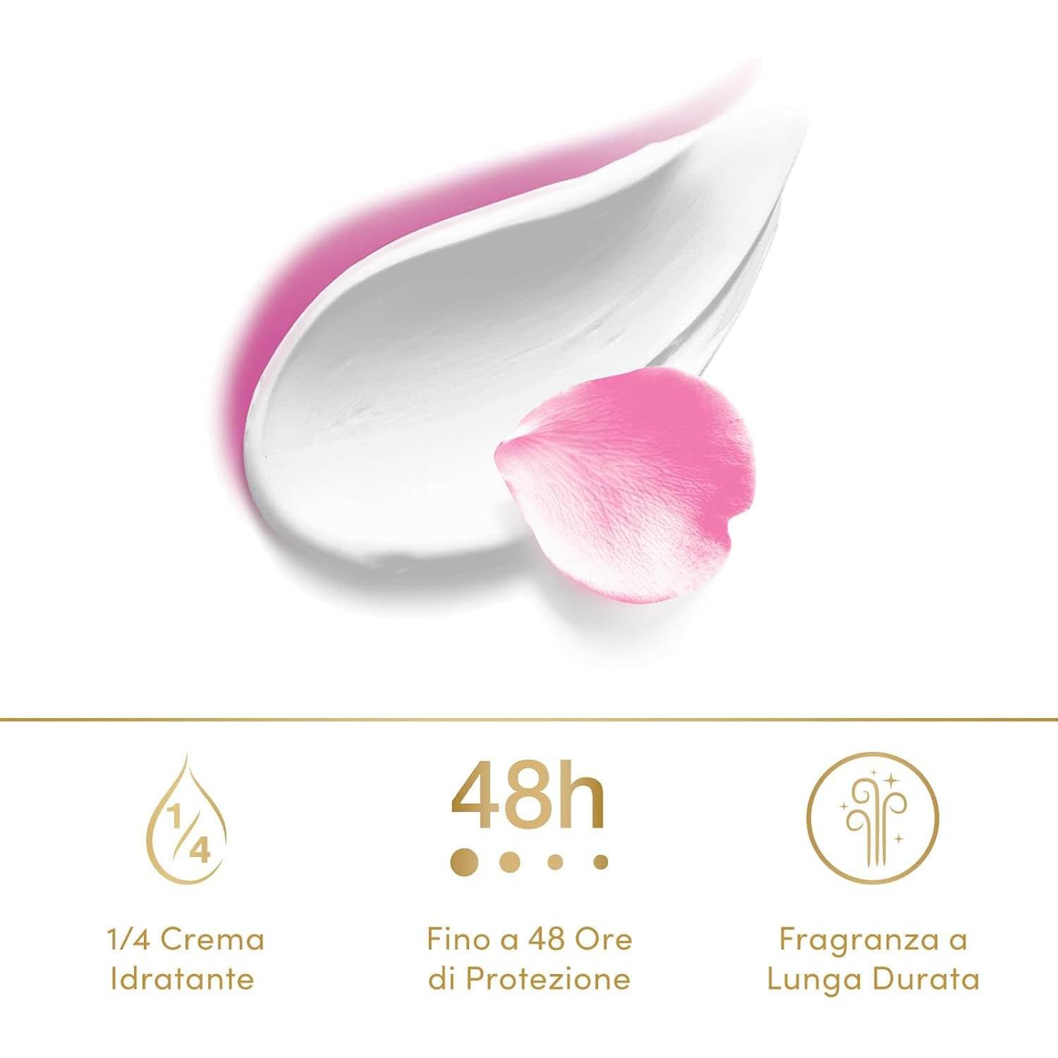 Dove Floral Fresh Deodorant Anti-Transpirant 48H ohne Alkohol, mit 1/4 Feuchtigkeitscreme, Blumenduft, 150 ml (12)