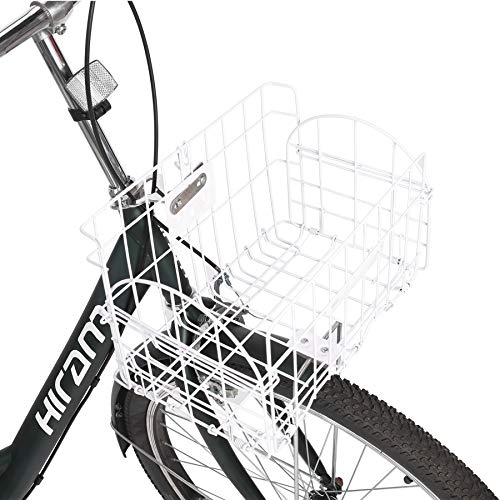 3-Wheeled Adult Tricycle with Removable Basket, 26\" Wheels Trike for Men and Women, Single Speed Cruise Bike, Exercise Bike for Recreation and Shopping, Water-Proof Bag and Bicycle Bell - Thumbnail 7