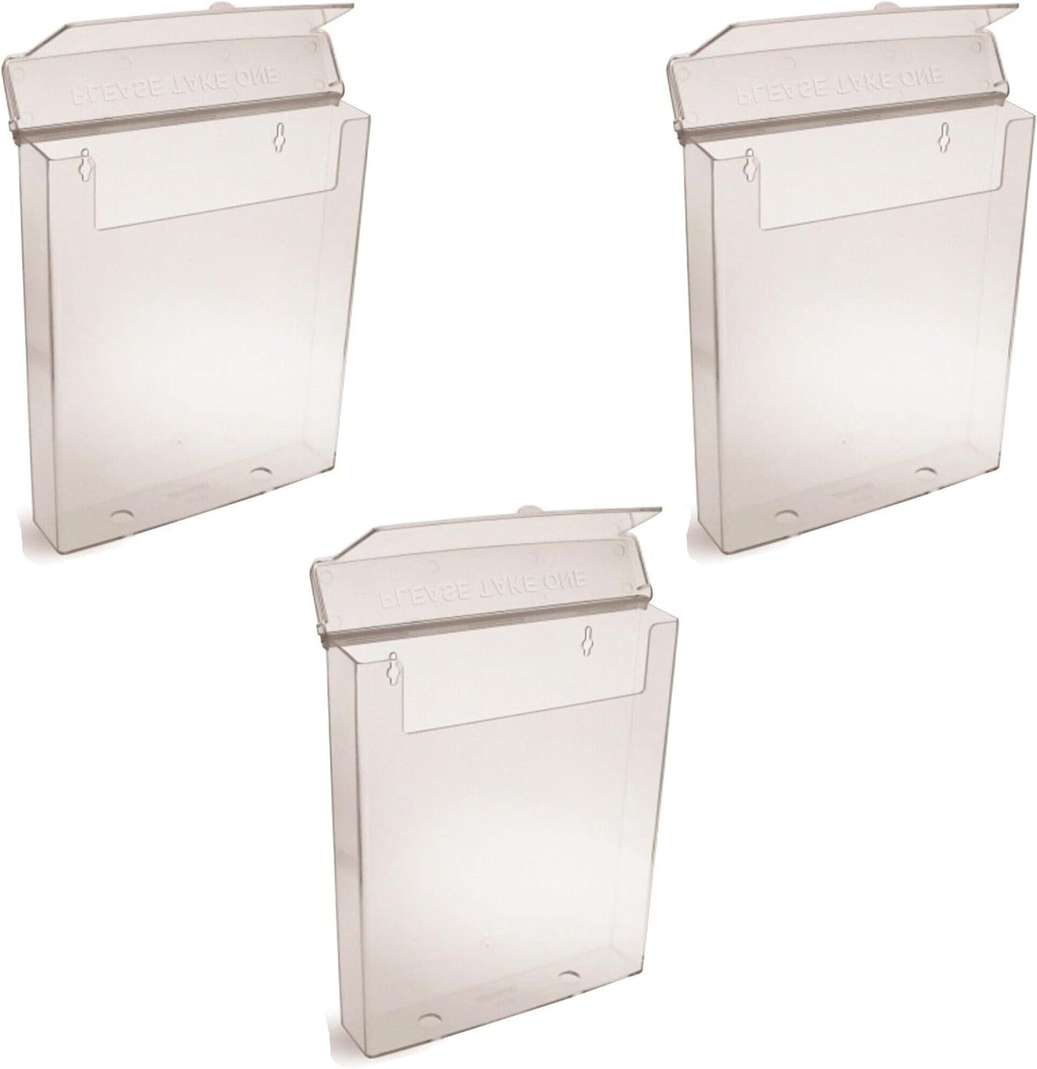 Completeshopfittings Transparent A5 Outdoor Plastic Leaflet Holder Pack Of Size 3