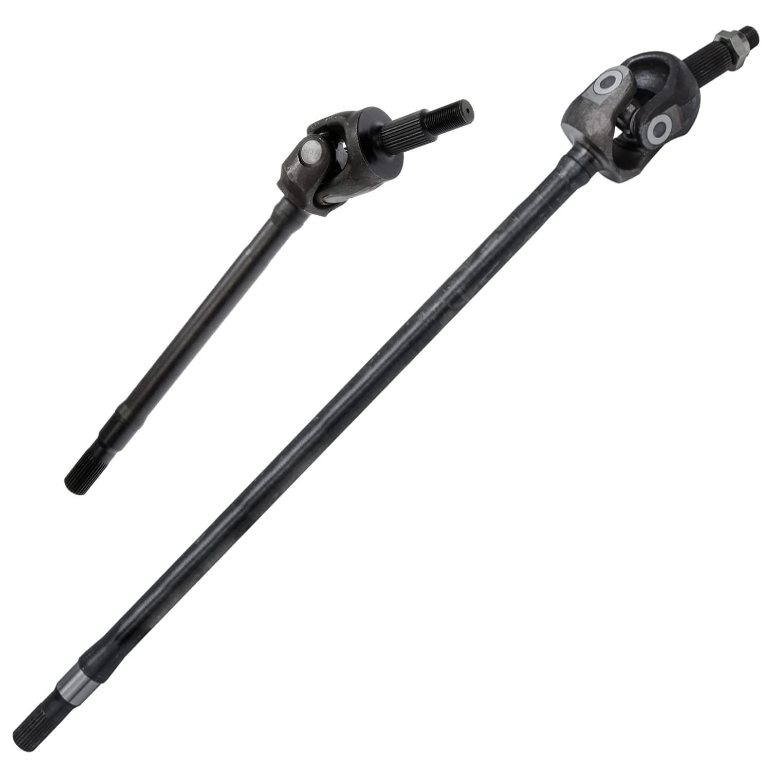Detroit Axle - Pair Front U-Joint Axle Shafts for 2007-2018 Jeep Wrangler