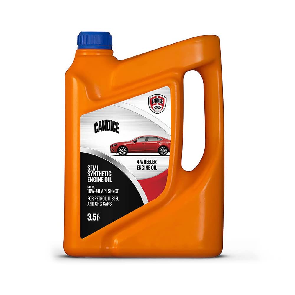 CANDICE 10W-40 API SN/CF Semi Synthetic Engine Oil for Petrol, Diesel & CNG Cars (3.5 L)