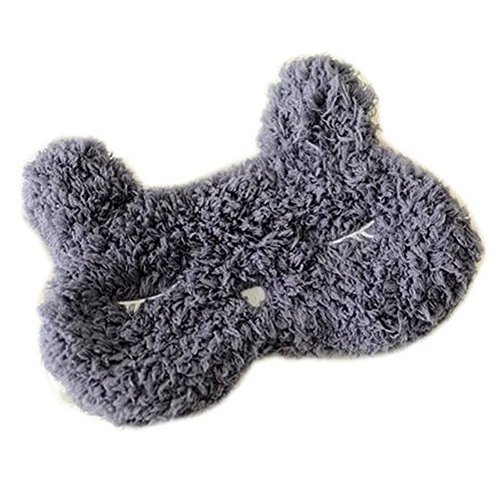 Ayygiftideas Lovely Plush Animal Sleeping Eye Mask Rabbit Cat Eye Patch (Cat)