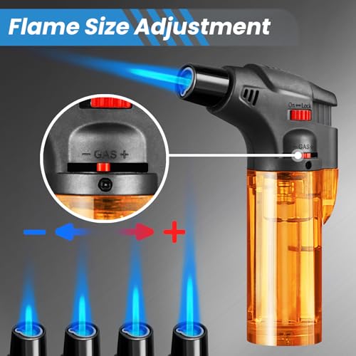 Encendedores antorcha recargables 8 pack miniatura 3