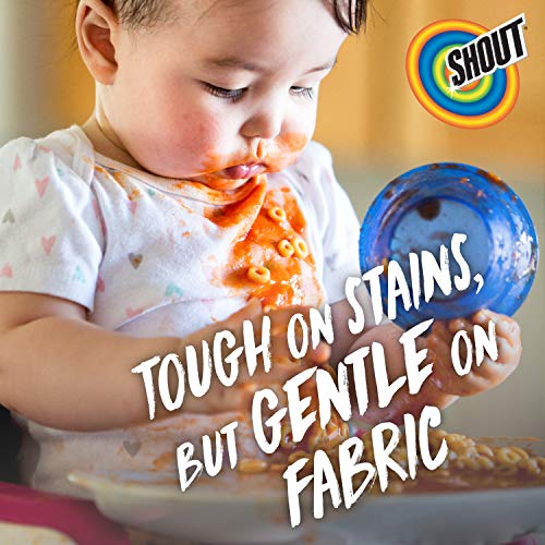 Image of Shout Free Laundry Stain Remover Spray, Active Enzyme Formula is Fragrance, Bleach, and Dye Free, Removes Everyday Stains including Baby Stains - 22oz Spray (Pack of 2)