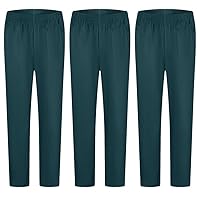 MISEMIYA Confezione 3 Pz-Pantaloni Sanitari MZ-3-8312, Verde Scuro